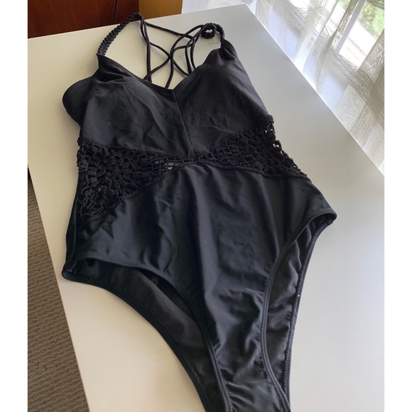 NWT LA Hearts Crochet One Piece Swim - Picture 2 of 8